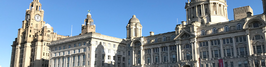 Liverpool city skyline